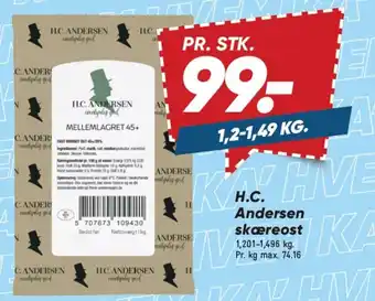 Bilka H.C. Andersen skæreost tilbud