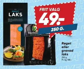 Bilka Røget eller gravad laks tilbud