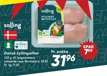 Bilka Salling Dansk kyllingefilet tilbud