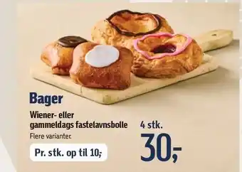 Føtex Wiener- eller gammeldags fastelavnsbolle - 4 stk tilbud