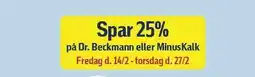 Føtex Spar 25% på Dr. Beckmann eller MinusKalk tilbud