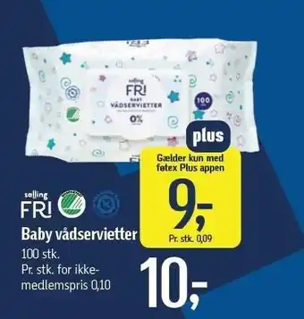 Føtex SALLING FRI Baby vådservietter tilbud