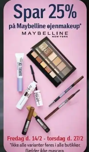 Føtex Spar 25% på Maybelline øjenmakeup tilbud