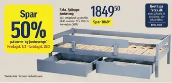 Føtex Spar 50% på børne- og juniorsenge tilbud