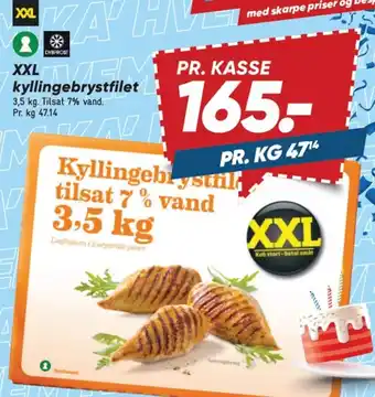 Bilka XXL kyllingebrystfilet tilbud