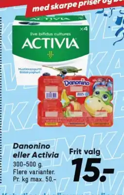 Bilka Danonino eller Activia tilbud