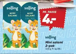 Bilka Salling Mini salami tilbud