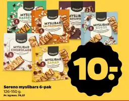 Netto Sereno myslibars 6-pak. tilbud