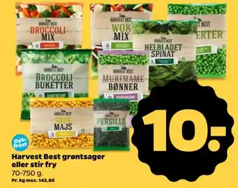 Netto Harvest Best grøntsager eller stir fry tilbud