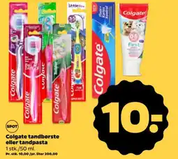Netto Colgate tandbørste eller tandpasta tilbud