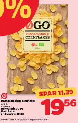 Netto ØGO økologiske cornflakes tilbud