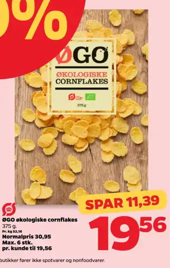 Netto ØGO økologiske cornflakes tilbud