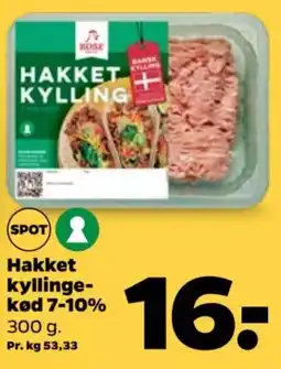 Netto Hakket kyllinge- kød 7-10% tilbud