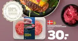 Netto Premieur krogmodnede burgerbøffer af dansk oksekød tilbud