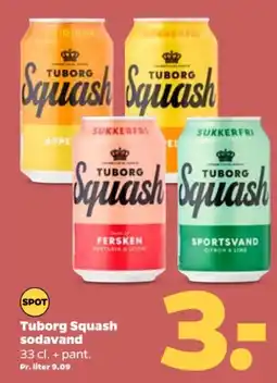 Netto Tuborg Squash sodavand tilbud