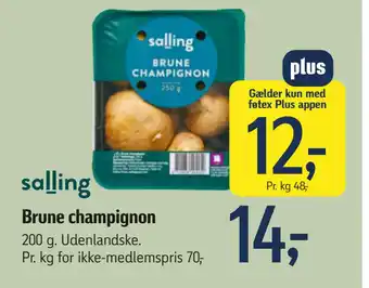 Føtex Brune champignon tilbud