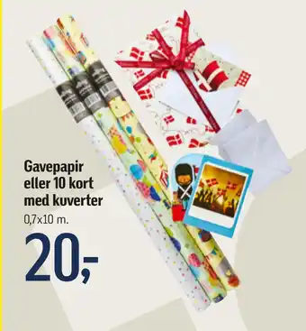 Føtex Gavepapir eller 10 kort med kuverter tilbud