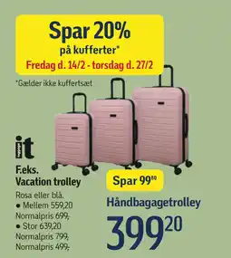 Føtex Spar 20% på kufferter tilbud