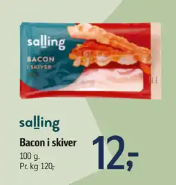 Føtex Bacon i skiver tilbud