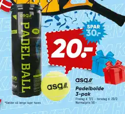 Bilka Padelbolde 3-pak tilbud