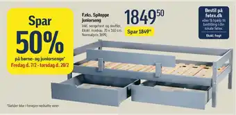 Føtex Spiloppe juniorseng tilbud