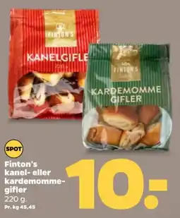 Netto Finton's kanel- eller kardemomme- gifler. tilbud