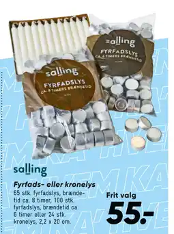 Bilka Fyrfads- eller kronelys tilbud