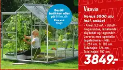 Bilka Venus 5000 alu inkl. sokkel tilbud