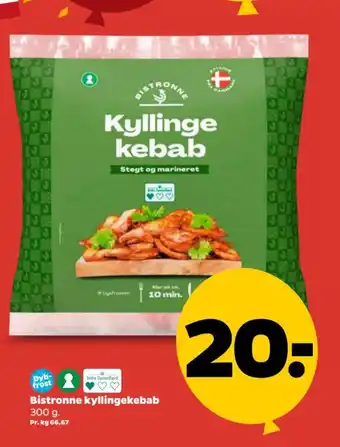 Netto Bistronne kyllingekebab tilbud