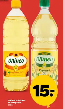 Netto Ollineo solsikke- eller rapsolie tilbud