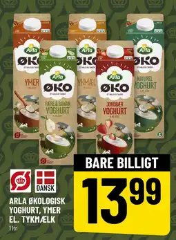 Løvbjerg ARLA ØKOLOGISK YOGHURT, YMER EL. TYKMÆLK tilbud