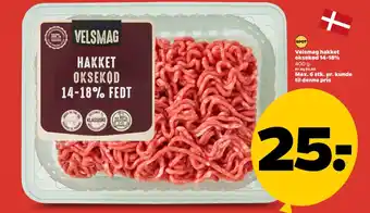 Netto Velsmag hakket oksekød 14-18% tilbud