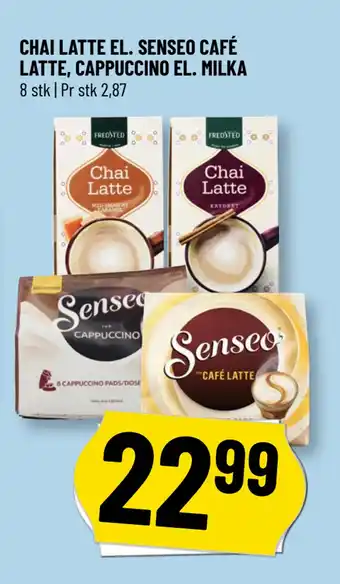 Løvbjerg CHAI LATTE EL. SENSEO CAFÉ LATTE, CAPPUCCINO EL. MILKA tilbud