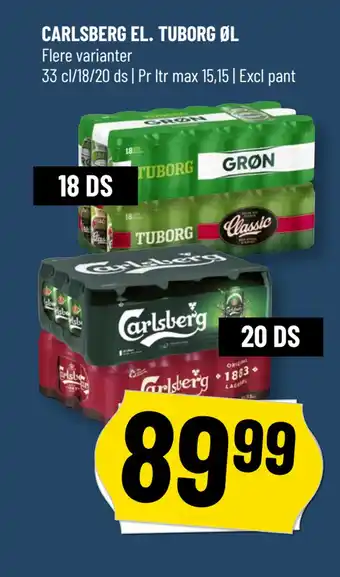 Løvbjerg CARLSBERG EL. TUBORG ØL tilbud