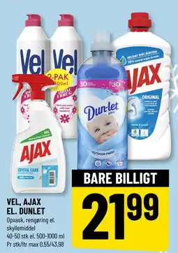 Løvbjerg VEL, AJAX EL. DUNLET tilbud