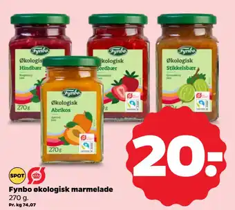 Netto Fynbo økologisk marmelade tilbud