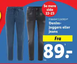 Lidl Denimjoggers eller jeans tilbud