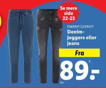 Lidl Denimjoggers eller jeans tilbud