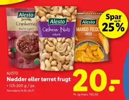 Lidl Nødder eller tørret frugt tilbud