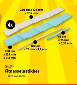 Lidl Fitnesselastikker tilbud