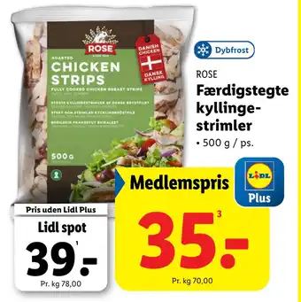 Lidl Færdigstegte kyllingestrimler tilbud