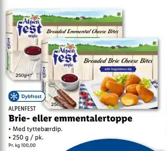 Lidl Brie- eller emmentalertoppe tilbud