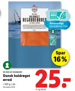 Lidl Dansk koldrøget ørred tilbud