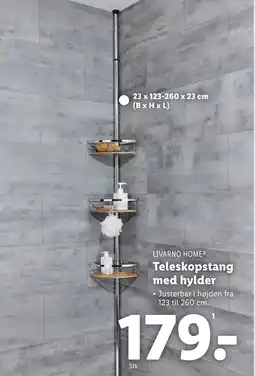 Lidl Teleskopstang med hylder tilbud