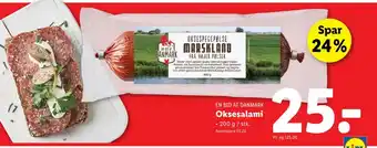 Lidl Oksesalami tilbud