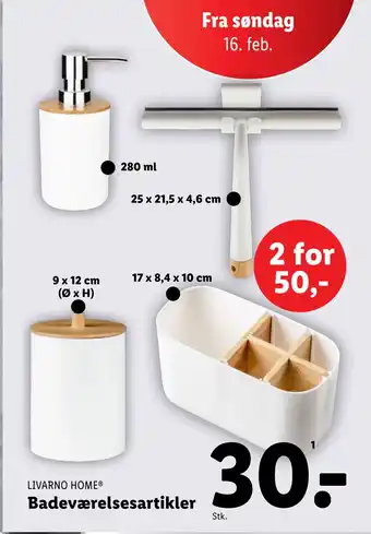 Lidl Badeværelsesartikler tilbud