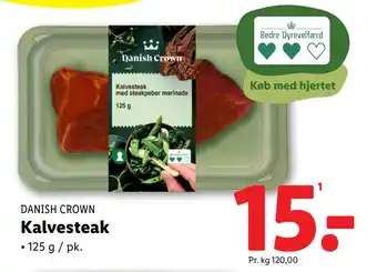 Lidl Kalvesteak tilbud