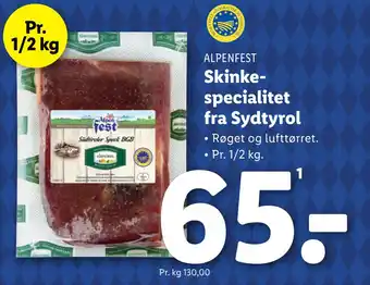 Lidl Skinkespecialitet fra Sydtyrol tilbud