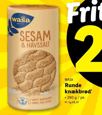 Lidl Runde knækbrød tilbud