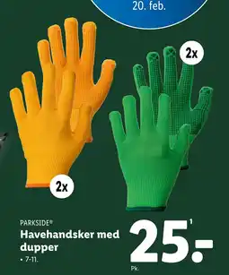 Lidl Havehandsker med dupper tilbud